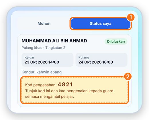 Semak status